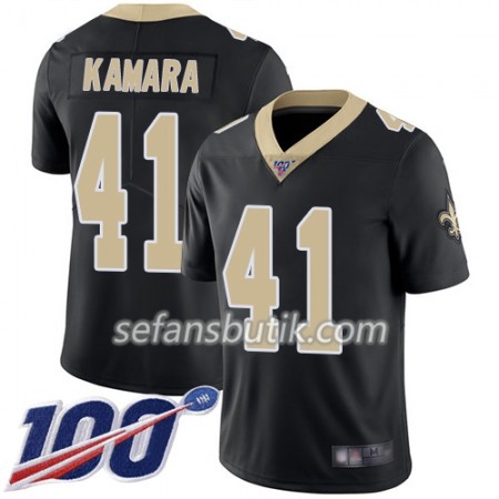 New Orleans Saints Tröjor Alvin Kamara 41 Nike Svart 100th - Herr New Orleans Saints Tröjor Alvin Kamara 41 Nike Svart 100th - Herr